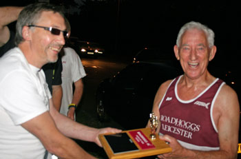Barry receives his trophy