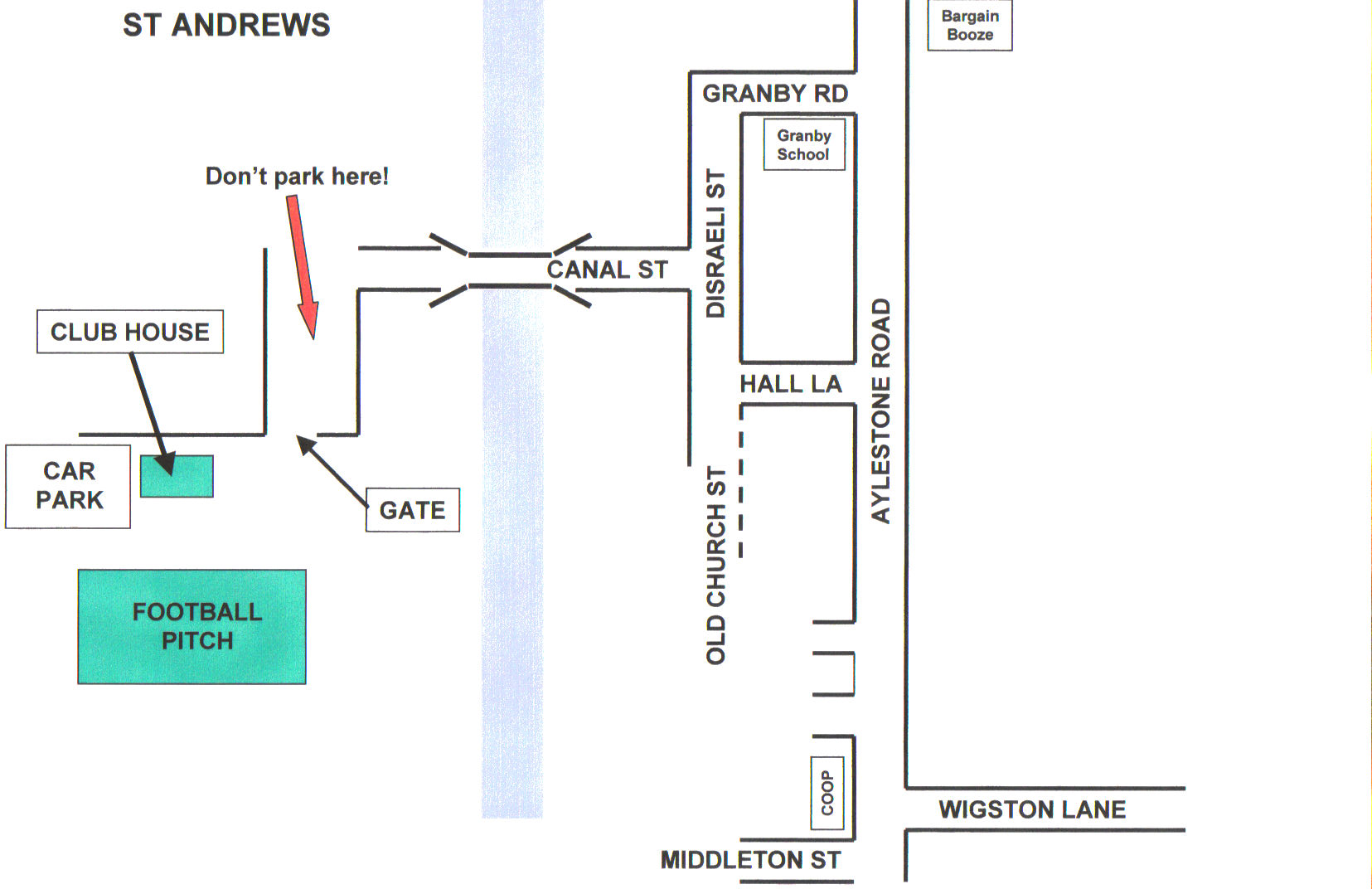 St Andrew's FC map